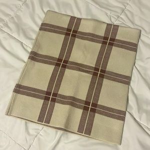 Full Tilt neutral plaid skirt, size M